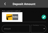 Bacasino Payment Methods Mobile Device View 