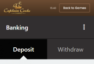 Captaincooks Payment Methods Mobile Device View 