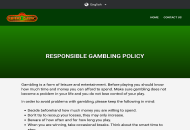 CasinoClassic Responsible Gambling Information Desktop Device View