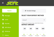 CasinoJeffe Payment Methods Desktop Device View 