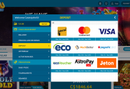 EuCasino Payment Methods Desktop Device View 