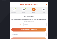 Netbet Registration Form Step 3 Desktop Device View