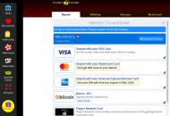 Planet7 Payment Methods Desktop Device View