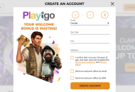 Playigo Registration Form Step 3 Desktop Device View