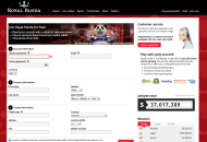 RoyalPanda Registration Form Desktop Device View