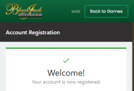 BlackjackBallroom Registration Form Step 2 Mobile Device View 