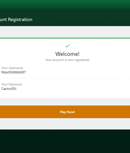 BlackjackBallroom Registration Form Step 2 Desktop Device View 
