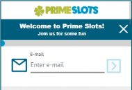 Primeslots Registration Form Step 1 Mobile Device View