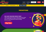 StayLucky Promotions Mobile Device View