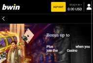 Bwin Welcome Offer Mobile Device View