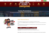 GoldenEuro Promotions Desktop Device View