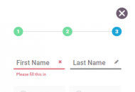 Guts Registration Form Step 3 Mobile Device View