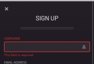 PlayGrand Registration Form Step 1 Mobile Device View