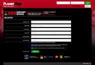 Powerplay Registration Form Step 1 Desktop Device View