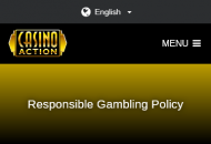 CasinoAction Responsible Gambling Information Mobile Device View 