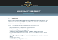 CasinoKingdom Responsible Gambling Information Desktop Device View