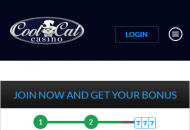 CoolCatCasino Registration Form Step 2 Mobile Device View