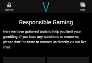 VoodooDreams Responsible Gambling Settings Mobile Device View 