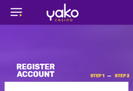 YakoCasino Registration Form Step 2 Mobile Device View