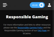 Bcasino Responsible Gambling Settings Mobile Device View 