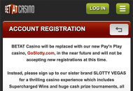 Betatcasino Registration Mobile Device View 