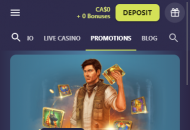 Casinoin Promotions 2 Mobile Device View