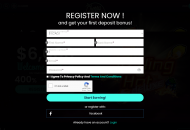 CherryFiesta Registration Form Desktop Device View