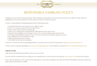 Colosseum Responsible Gambling Information Desktop Device View