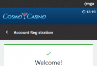 Cosmo Registration Form Step 2 Mobile Device View 