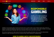 Planet7 Responsible Gambling Information Desktop Device View