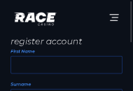Race Registration Form Step 2 Mobile Device View