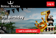 RoyalPanda Homepage Mobile Device View