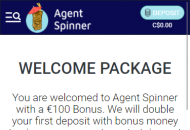 Agent Spinner Welcome Offer Mobile Device View