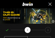 Bwin Registration Form Step 2 Mobile Device View