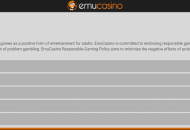 EmuCasino Responsible Gambling Settings Desktop Device View 