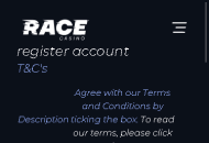 Race Registration Form Step 3 Mobile Device View