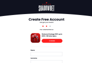 Shadowbet Registration Form Step 2 Desktop Device View