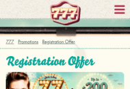 777 Welcome Offer Mobile Device View