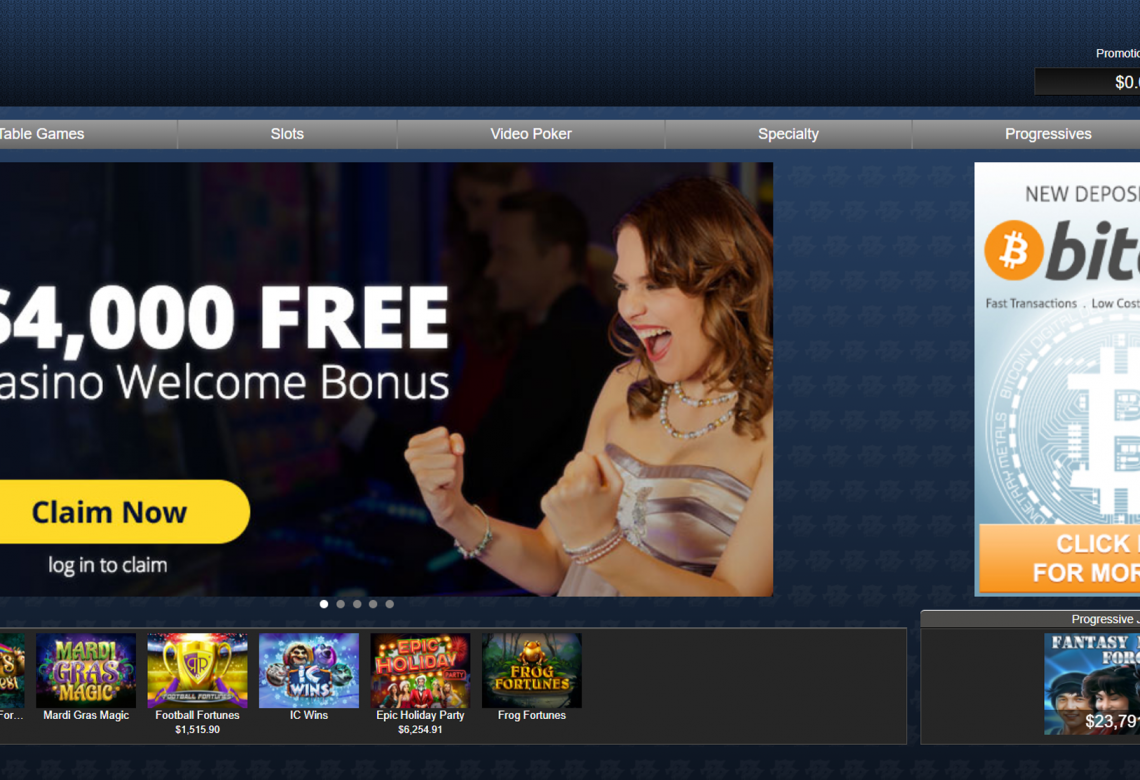 AllStarSlots Welcome Offer Desktop Device View