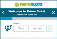 Primeslots Registration Form Step 4 Mobile Device View