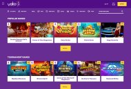 YakoCasino Homepage 3 Desktop Device View