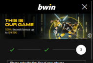 Bwin Registration Form Step 3 Mobile Device View