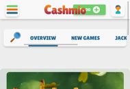 Cashmio Homepage Mobile Device View