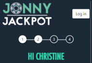 JonnyJackpot Registration Form Step 2 Mobile Device View