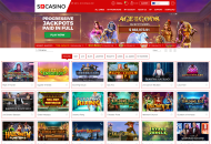 SCasino Homepage Desktop Device View