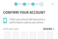  LuckyDino Registration Form Step 4 Mobile Device View