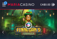 MariaCasino Homepage 3 Mobile Device View 