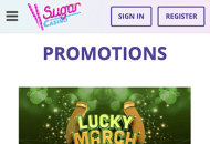 SugarCasino Promotions Mobile Device View 