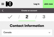 10bet Registration Form Step 2 Mobile Device View