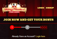 RingMaster Registration Form Step 1 Mobile Device View
